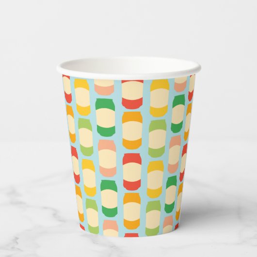 フレーバーセルツァー缶ブライダルシャワーカスタムパーティー 紙コップ (裏面)