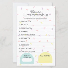 フレーバーフレンジッドワードスクランブルゲーム