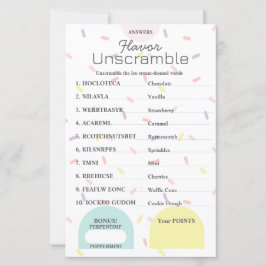 フレーバーフレンジー語スクランブル応答鍵