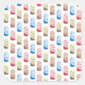 フレーバーミルク模様 スクエアシール (正面)