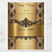 「フレーバー融合：グルメ食品と飲料ボトル」 ワインラベル (シングルラベル)