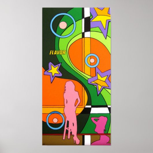 「フレーバー」プリント ポスター (正面)