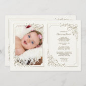 フレーファンシームフォト招待状ダブル 招待状 (正面/裏面)