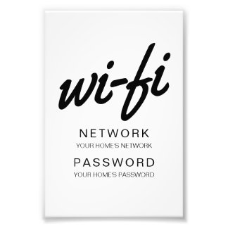 フレーミングおよび表示のためのWifiパスコードプリント フォトプリント
