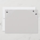 フレーミングくもの巣ハロウィーンフォトカード カード (裏面)