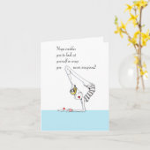 フレーミングに適したヨガポーズヨガユーモアのカード カード (黄色い花)