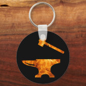 フレーミングアンビル&ハンマー鍛冶金工 キーホルダー (正面)