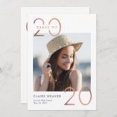 フレーミングイヤーの卒業招待状発表 招待状 (正面/裏面)