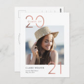 フレーミングイヤー卒業発表はがき ポストカード (正面/裏面)