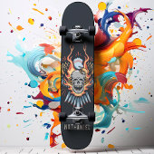 フレーミングイーグルスカル名前をカスタムする スケートボード