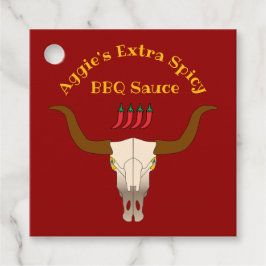 フレーミングカウースカルBBQソース フェイバータグ