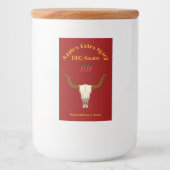 フレーミングカウースカルBBQソース フードラベル (正面)