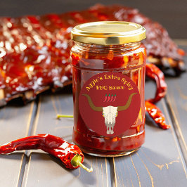 フレーミングカウースカルBBQソース ラウンドシール