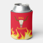 フレーミングカウースカルBBQバダス 缶クーラー (缶正面)