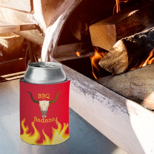フレーミングカウースカルBBQバダス 缶クーラー