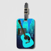 フレーミングギター ラゲッジタグ (正面縦)