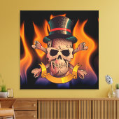 フレーミングスカル キャンバスプリント (インサイチュ (リビング))