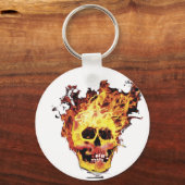 フレーミングスカル キーホルダー (正面)