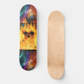 フレーミングスカル スケートボード (正面)