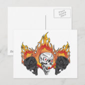 フレーミングスカル ポストカード (正面/裏面)