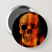 フレーミングスカル 缶バッジ (正面&裏面)