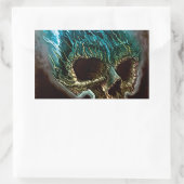 フレーミングスカル 長方形シール (バッグ)