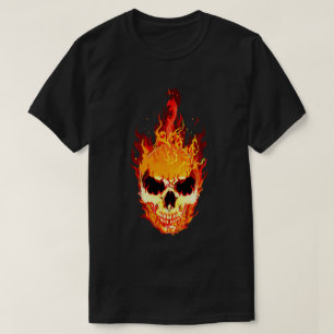 フレーミングスカル Tシャツ