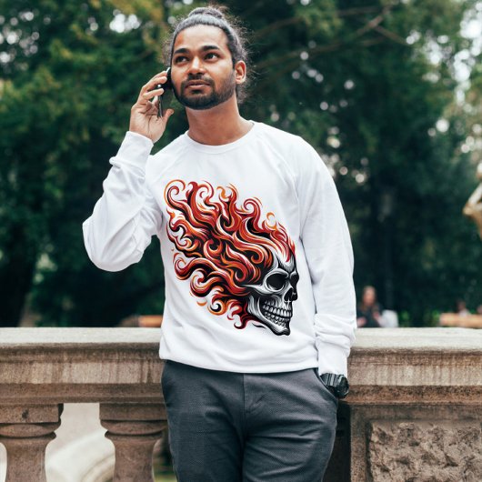 フレーミングスカル Tシャツ