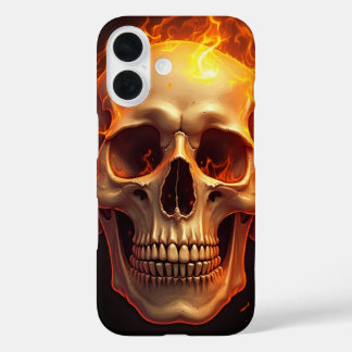 フレーミングスカルiPhone 16ケース iPhone 16ケース