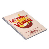 フレーミングチリペッパーやる気を起こさせるノート ノートブック (右側)