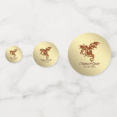 フレーミングドラゴンon金ゴールドパーソナル コンフェッティ (正面)