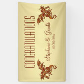 フレーミングドラゴンon金ゴールドパーソナル 横断幕 (縦)