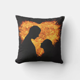 フレーミングハートバレンタインズデイスクエア装飾用クッション クッション