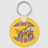 フレーミングバイクスカル キーホルダー (正面)