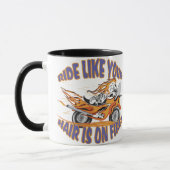 フレーミングバイクスカル マグカップ (左)