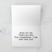 フレーミングバラ誕生日カード カード (内部)