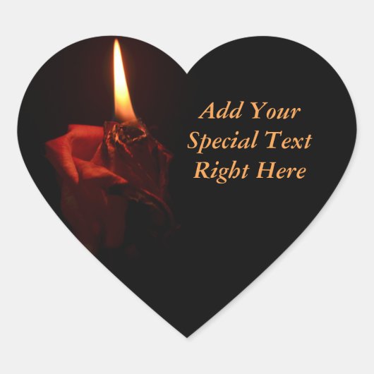 フレーミングバラ ハートシール (正面)