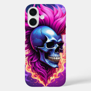 フレーミングパンクスカルiPhone / iPadケース iPhone 16ケース