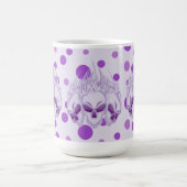 フレーミングパープルスカル コーヒーマグカップ (中央)