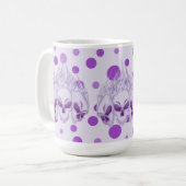 フレーミングパープルスカル コーヒーマグカップ (正面左)