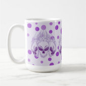 フレーミングパープルスカル コーヒーマグカップ (左)