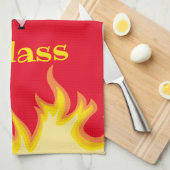 フレーミングピグお尻BBQバダス キッチンタオル (四つ折り)