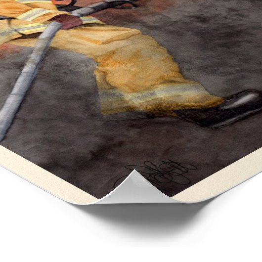 フレーミングミランダに適したファイアファイターアートプリント ポスター (角)