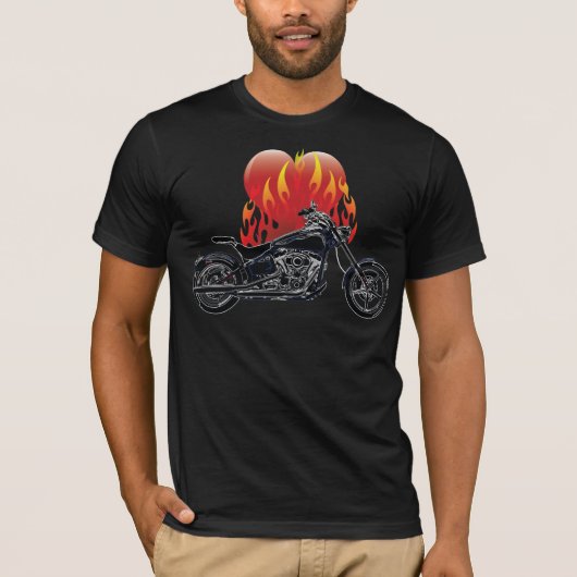 フレーミングラブバイクもしくは自転車に乗る人シャツ Tシャツ (正面)