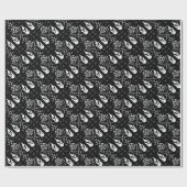 フレーミングルシファーペンタグラムオカルトゴシックギフトラップ ラッピングペーパー (フラット)