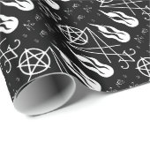 フレーミングルシファーペンタグラムオカルトゴシックギフトラップ ラッピングペーパー (ロールコーナー)