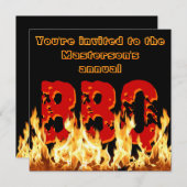 フレーミング BBQ ご招待 招待状 (正面/裏面)