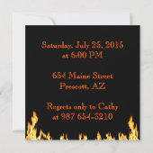 フレーミング BBQ ご招待 招待状 (裏面)