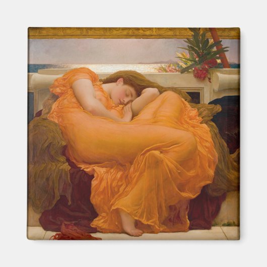 フレーミングJune by Frederic Lord Leighton 1830 マグネット (正面)