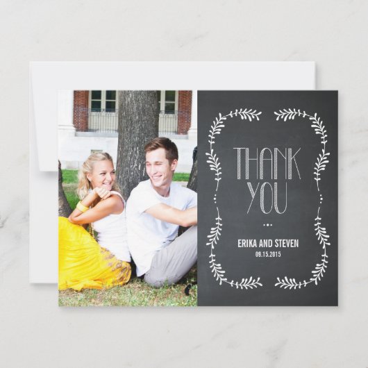 フレーミ葉ング·サンキューカード·チャルクボード サンキューカード (正面)